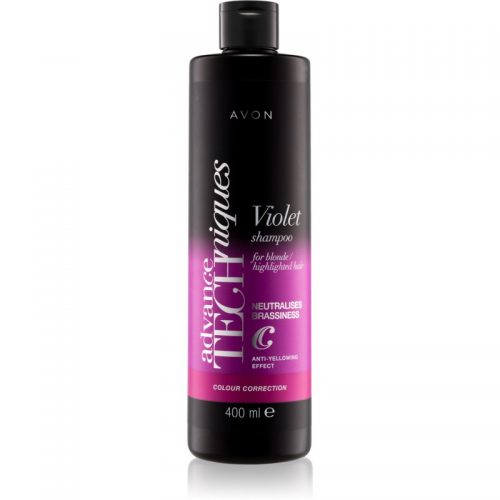Avon Advance Techniques Colour Correction fioletowy szampon do włosów blond i z balejażem 400 ml
