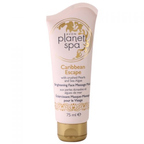 Avon Planet Spa Caribbean Escape rozświetlająca maseczka do twarzy z ekstraktami z pereł i alg morskich 75 ml