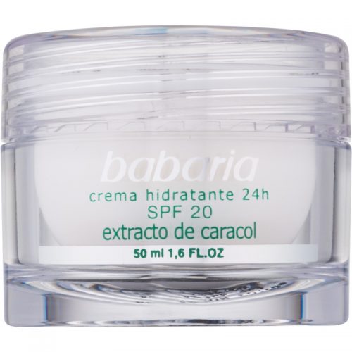 Babaria Extracto De Caracol krem nawilżający z ekstraktem ze śluzu ślimaka SPF 20 50 ml