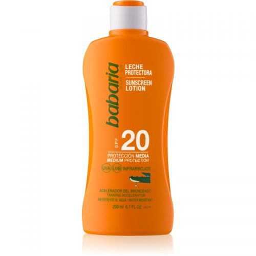 Babaria Sun Protective wodoodporne mleczko do opalania SPF 20 200 ml