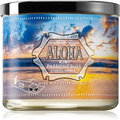Bath & Body Works Aloha Kiwi Passionfruit świeczka zapachowa II. 411 g