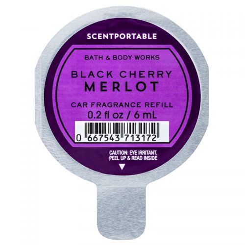 Bath & Body Works Black Cherry Merlot odświeżacz do samochodu napełnienie 6 ml