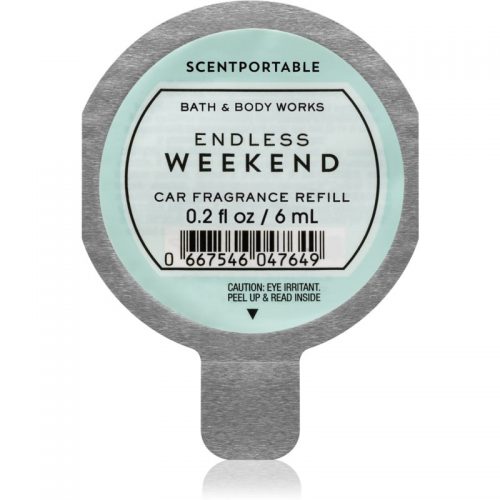 Bath & Body Works Endless Weekend odświeżacz do samochodu napełnienie 6 ml