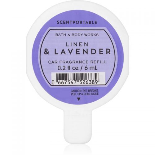 Bath & Body Works Linen & Lavender odświeżacz do samochodu napełnienie 6 ml