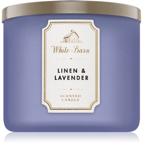 Bath & Body Works Linen & Lavender świeczka zapachowa 411 g