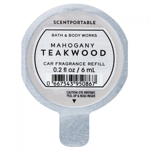 Bath & Body Works Mahogany Teakwood odświeżacz do samochodu napełnienie 6 ml