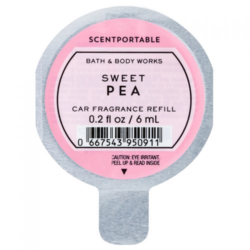 Bath & Body Works Sweet Pea odświeżacz do samochodu napełnienie 6 ml