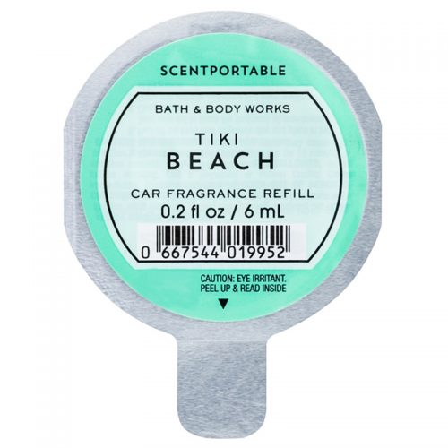 Bath & Body Works Tiki Beach odświeżacz do samochodu napełnienie 6 ml