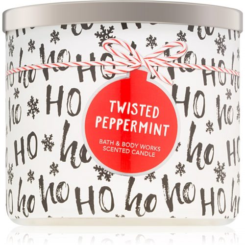 Bath & Body Works Twisted Peppermint świeczka zapachowa II. 411 g
