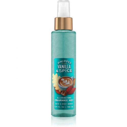 Bath & Body Works Whipped Vanilla & Spice spray do ciała z błyszczącymi cząsteczkami dla kobiet 146 ml