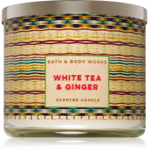 Bath & Body Works White Tea & Ginger świeczka zapachowa 411 g