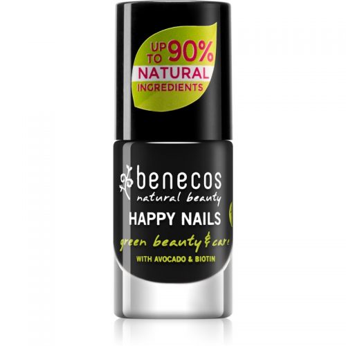 Benecos Happy Nails lakier pielęgnujący do paznokci odcień Licorice 5 ml