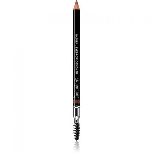 Benecos Natural Beauty dwustronna kredka do oczu ze szczotką odcień Gentle Brown 1,13 g