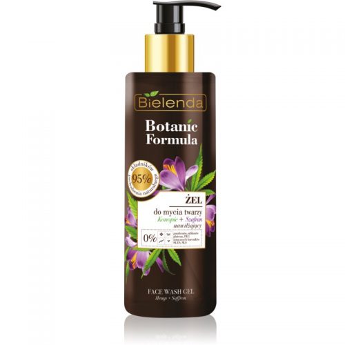 Bielenda Botanic Formula Hemp + Saffron Żel do mycia twarzy o dzłałaniu nawilżającym 200 ml