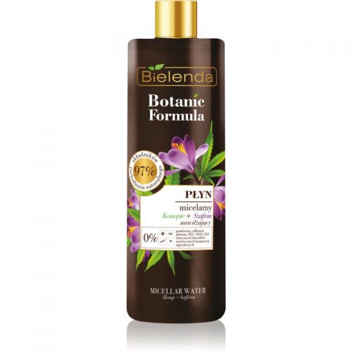 Bielenda Botanic Formula Hemp + Saffron orzeźwiający oczyszczający płyn micelarny 500 ml