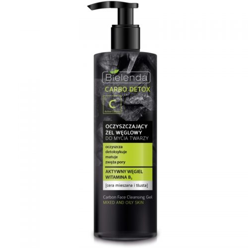 Bielenda Carbo Detox Active Carbon oczyszczający żel z węglem do skóry tłustej i mieszanej 195 g