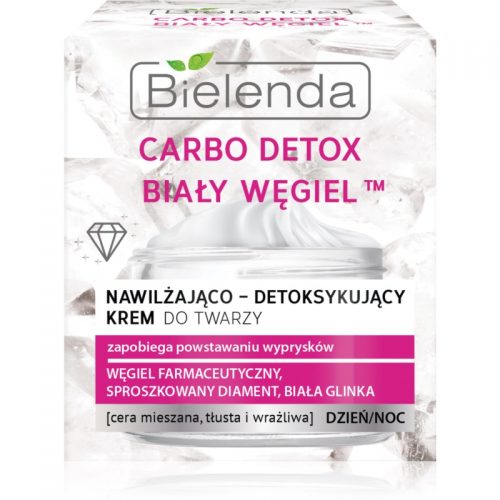 Bielenda Carbo Detox White Carbon krem nawilżający na dzień i na noc 50 ml