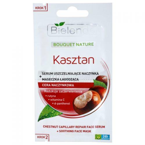 Bielenda Chestnut maseczka do twarzy na rozszerzone i popękane naczynka 2 x 5 g