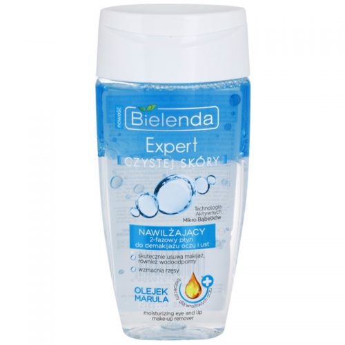 Bielenda Expert Pure Skin Moisturizing dwufazowy płyn do demakijażu okolice oczu i usta 150 ml