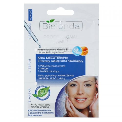 Bielenda Professional Formula peeling, serum, maska o dzłałaniu nawilżającym 3 x 3 g
