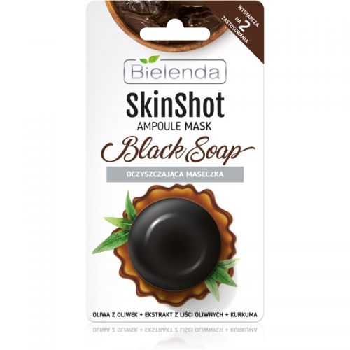 Bielenda Skin Shot Black Soap oczyszczająca maseczka do twarzy 8 g