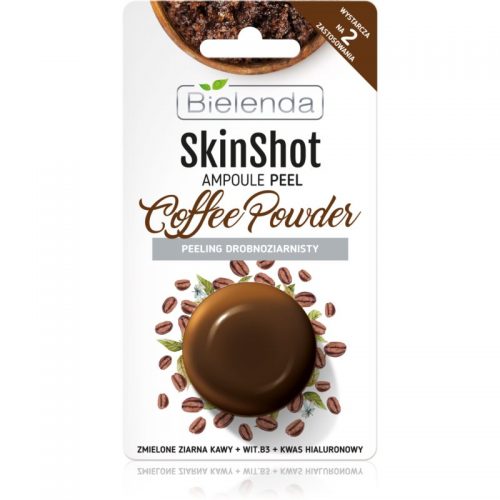 Bielenda Skin Shot Coffee Powder maska peelingująca do skóry tłustej i mieszanej 8 g