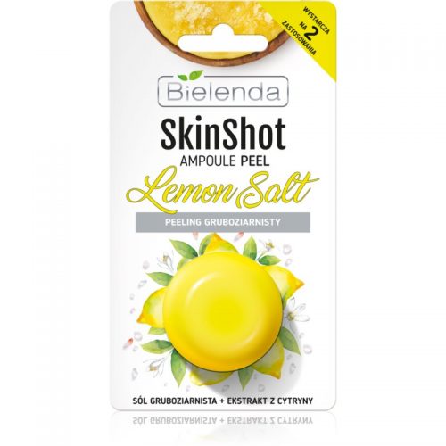 Bielenda Skin Shot Lemon Salt peeling gruboziarnisty do twarzy 8 g