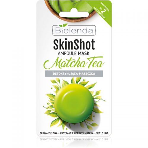 Bielenda Skin Shot Matcha Tea detoksykująca maseczka do twarzy 8 g