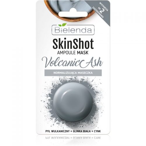 Bielenda Skin Shot Volcanic Ash maska normalizująca do twarzy 8 g