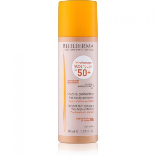 Bioderma Photoderm Nude Touch ochronny podkład mineralny z efektem nude SPF50 SPF 50+ odcień Light 40 ml