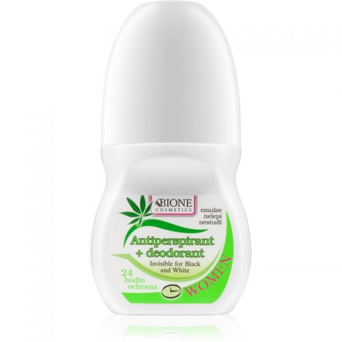 Bione Cosmetics Cannabis antyperspirant roll-on o zapachu kwiatów 80 ml