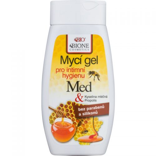 Bione Cosmetics Honey + Q10 żel do higieny intymnej z mleczkiem pszczelim 260 ml