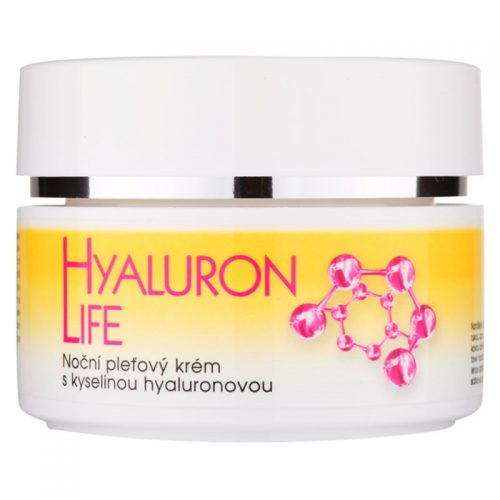Bione Cosmetics Hyaluron Life nocny krem do twarzy z kwasem hialuronowym 51 ml