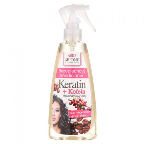 Bione Cosmetics Keratin Kofein odżywka bez spłukiwania w sprayu 260 ml