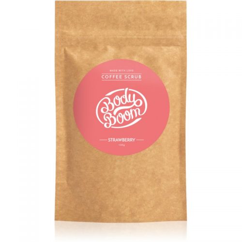 BodyBoom Strawberry kawowy peeling do ciała 100 g