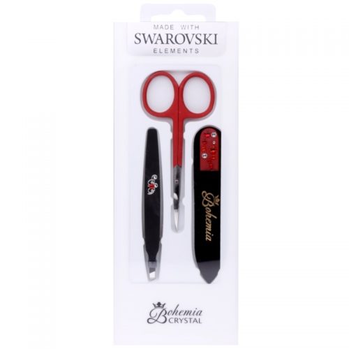 Bohemia Crystal Bohemia Swarovski Nail File,Tweezers and Nail Clippers zestaw kosmetyków V. dla kobiet
