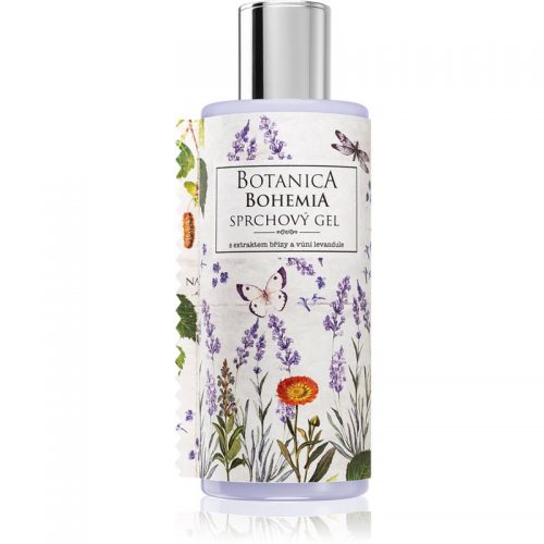 Bohemia Gifts & Cosmetics Botanica żel pod prysznic o zapachu lawendy z olejkami eterycznymi i ekstraktami roślinnymiz olejkami eterycznymi i ekstrakt