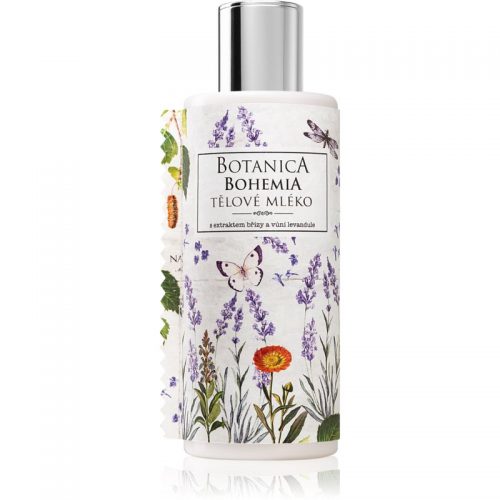 Bohemia Gifts & Cosmetics Botanica mleczko do ciała o zapachu lawendy z olejkami eterycznymi i ekstraktami roślinnymiz olejkami eterycznymi i ekstrakt