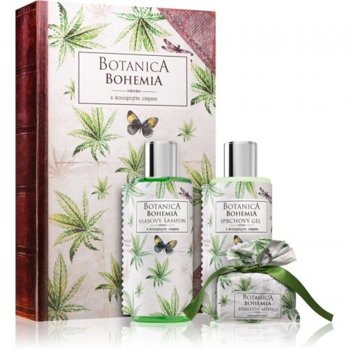 Bohemia Gifts & Cosmetics Botanica zestaw upominkowy z olejkiem konopnym