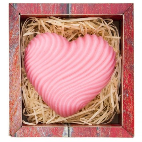 Bohemia Gifts & Cosmetics Heart ręcznie robione mydło z gliceryną 120 g