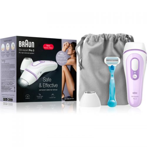 Braun Silk Expert Pro 3 urządzenie IPL do depilacji światłem do ciała, twarzy, okolic bikini i pach