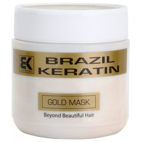 Brazil Keratin Gold keratynowa maska ​​regenerująca do włosów zniszczonych 500 ml