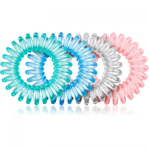 BrushArt Hair Rings Colour Opaski do włosów 4 szt. Clear Mix 4 szt.