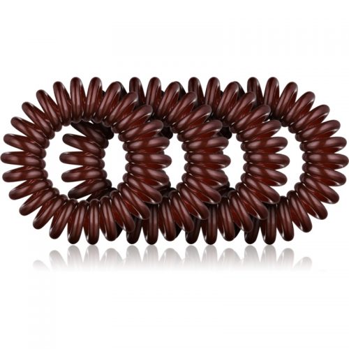 BrushArt Hair Rings Natural Opaski do włosów 4 szt. Brown 4 szt.