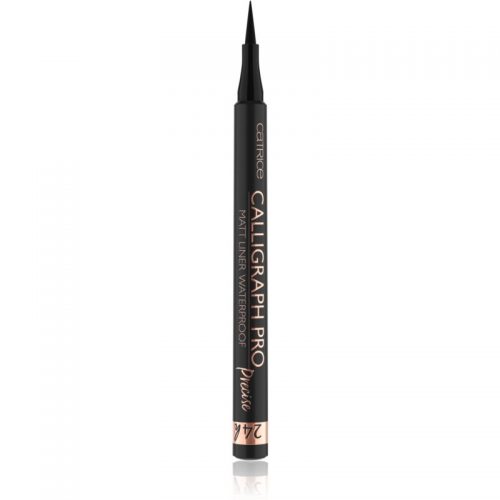 Catrice Calligraph Pro Precise 24h Matt wodoodporny eyeliner w piórze odcień 010 Intense Black Waterproof 1,2 ml
