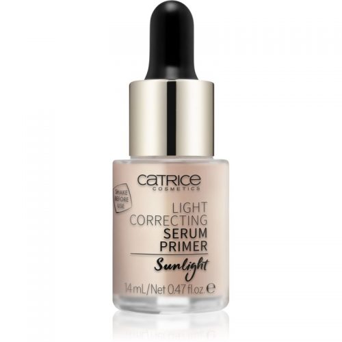 Catrice Light Correcting serum pod makijaż z delikatnym złotym brokatem odcień 020 Sunlight 14 ml