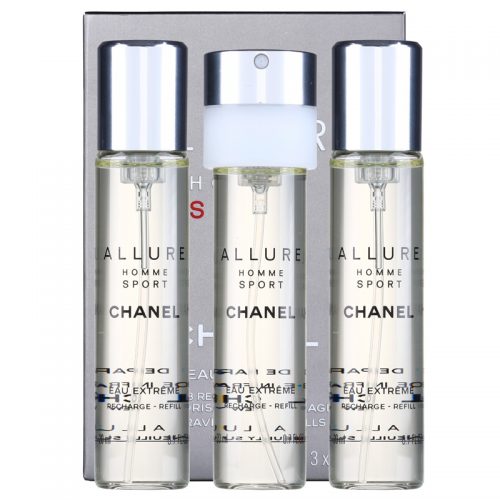 Chanel Allure Homme Sport Eau Extreme woda perfumowana uzupełnienie dla mężczyzn 3 x 20 ml