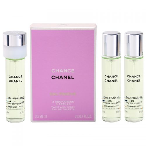Chanel Chance Eau Fraîche woda toaletowa (3 x napełnienie) dla kobiet 3×20 ml