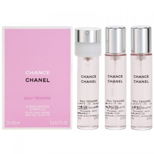 Chanel Chance Eau Tendre woda toaletowa (3 x napełnienie) dla kobiet 3×20 ml