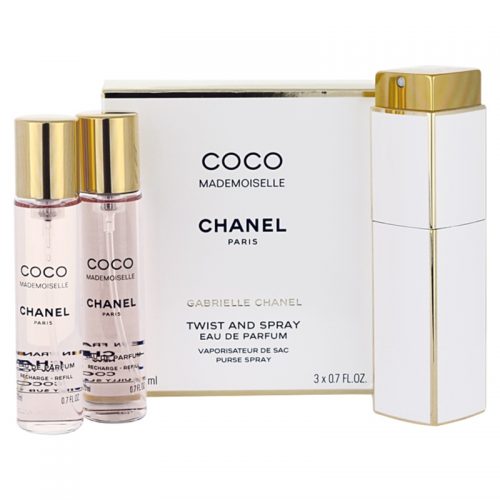 Chanel Coco Mademoiselle woda perfumowana (1x napełnialny + 2x napełnienie) dla kobiet 3×20 ml